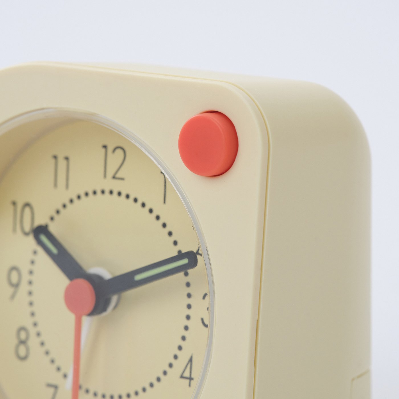 TJINGA alarm clock, pale yellow, 8x8 cm - IKEA