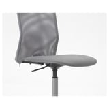 TOBERGET Swivel chair, Vissle grey