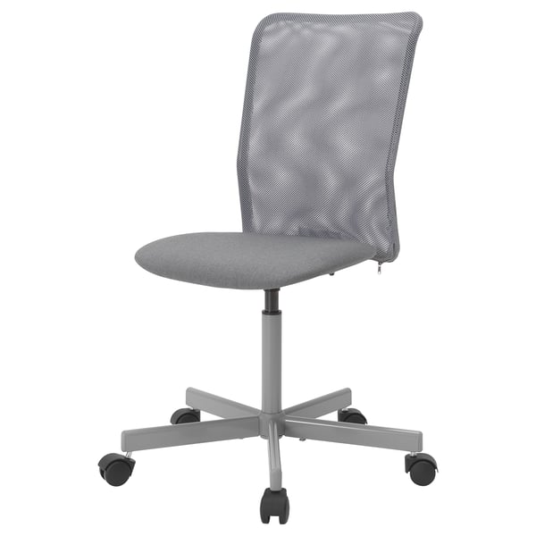 TOBERGET Swivel chair, Vissle grey