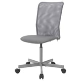 TOBERGET Swivel chair, Vissle grey
