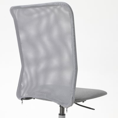 TOBERGET Swivel chair, Vissle grey