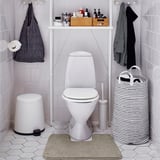 TOFTBO Pedestal mat, dark beige, 55x60 cm