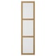 Option: TONSTAD Door with hinges, oak veneer/glass, 50x195 cm