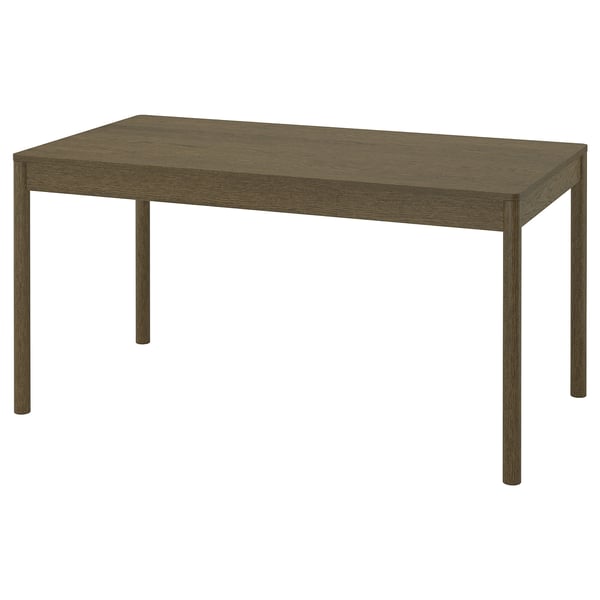 TONSTAD Table, brown stained oak veneer, 150x80 cm