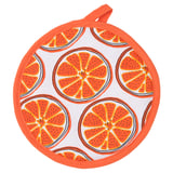 TORVFLY Pot holder, patterned/orange