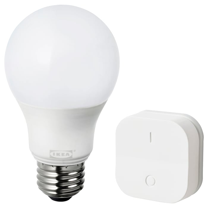 TRÅDFRI dimmer kit, smart wireless dimmable/warm white, E26 IKEA