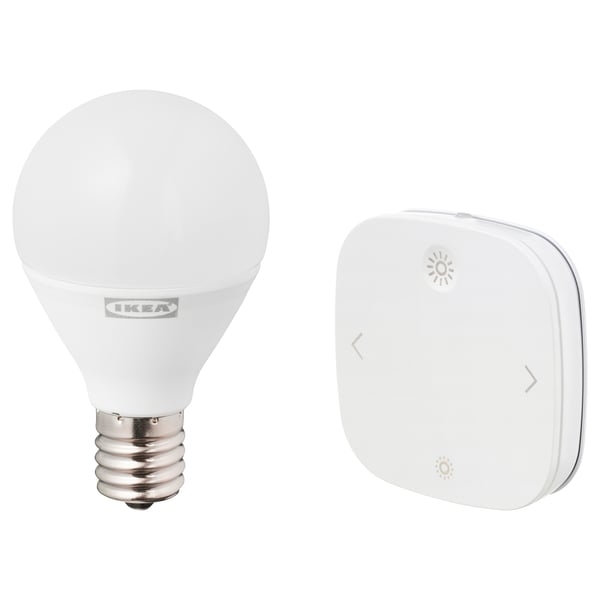 TRÅDFRI / STYRBAR Starter kit, smart wireless dimmable/white spectrum globe, P45 E17