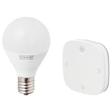 TRÅDFRI / STYRBAR Starter kit, smart wireless dimmable/white spectrum globe, P45 E17