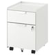 TROTTEN Drawer unit w 2 drawers on castors, white