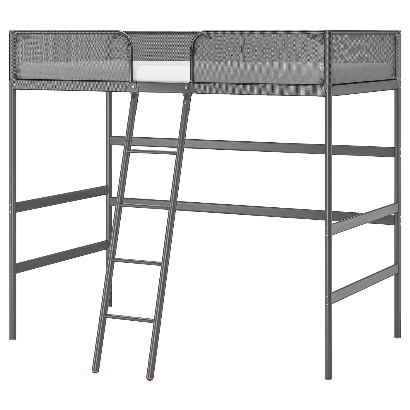grey bunk bed