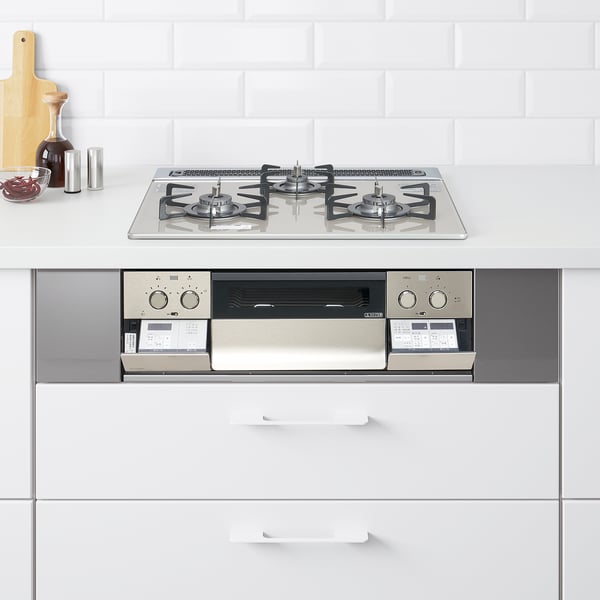 TYNDERÖ LPG gas hob with fish grill, 59 cm