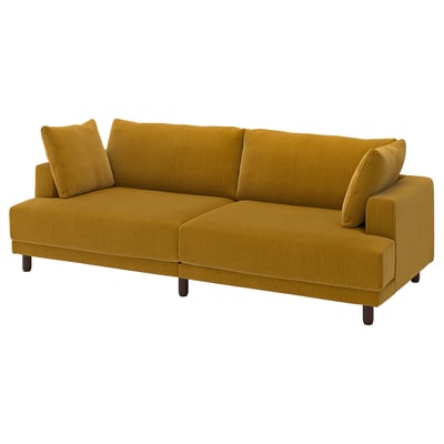 UPPÅKRA 3-seat modular sofa, Samsala yellow-brown