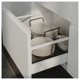 UPPDATERA Drawer mat, grey, 50x48 cm