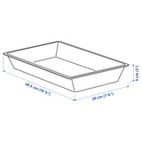 UPPDATERA Utensil tray, white, 20x50 cm