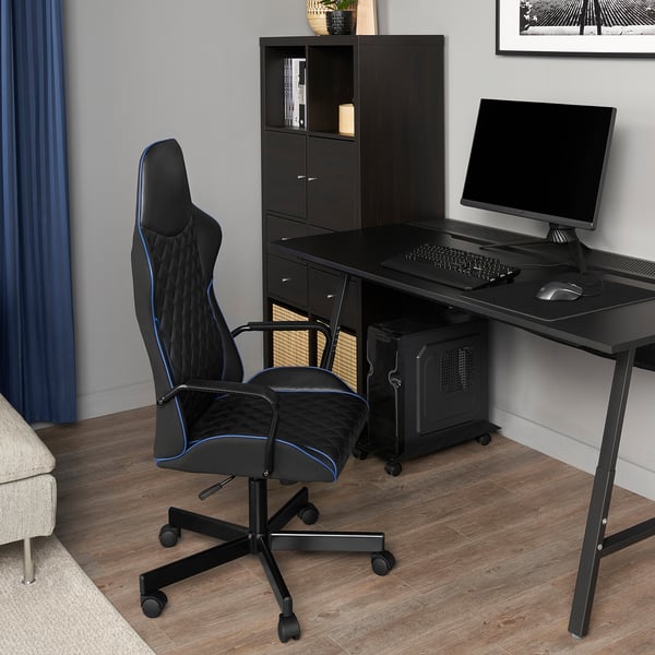 UTESPELARE gaming chair, Bomstad black IKEA