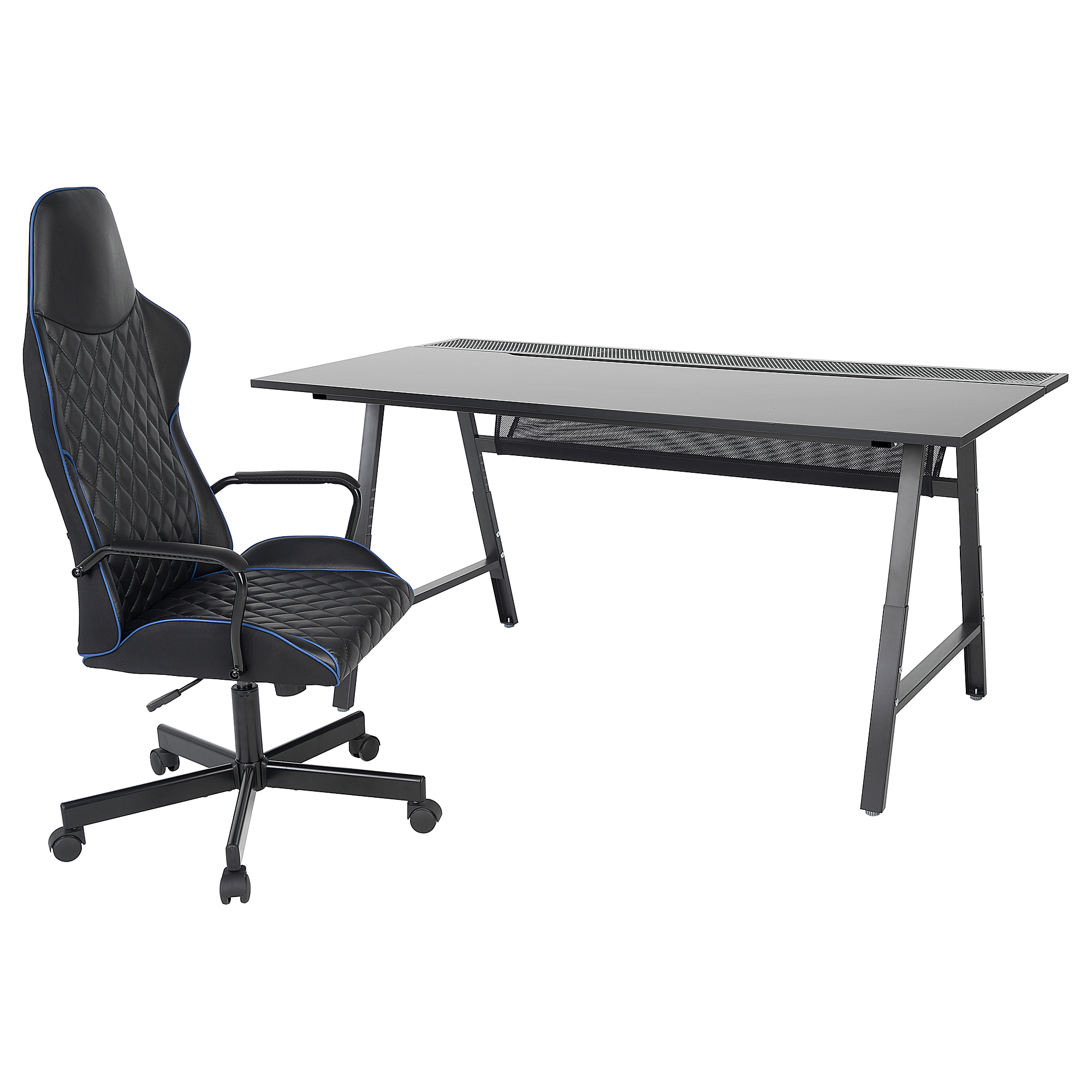 UTESPELARE Gaming desk and chair black IKEA