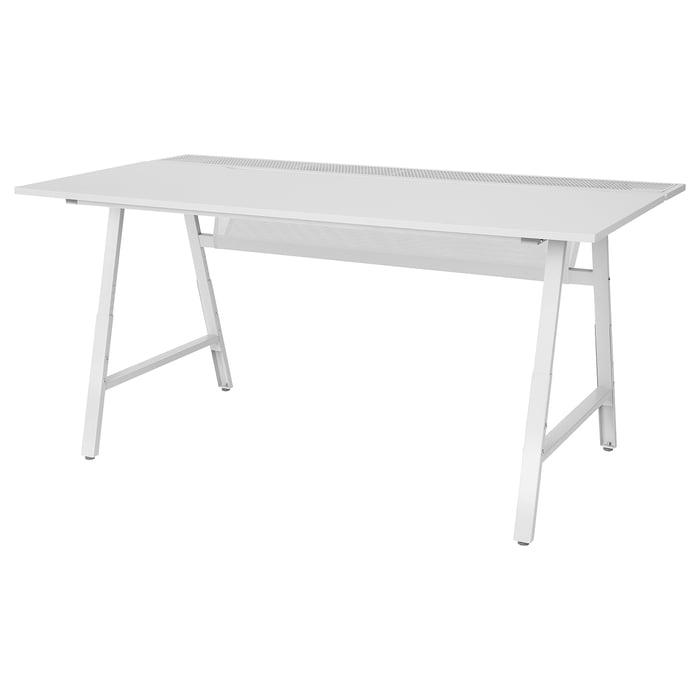 UTESPELARE Gaming desk, light grey, 160x80 cm IKEA