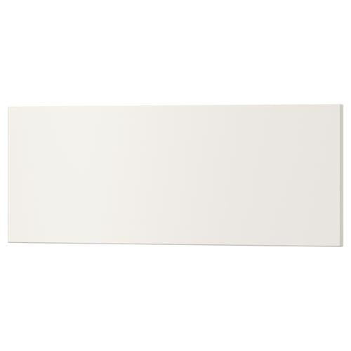 A white rectangular modern drawer front.
