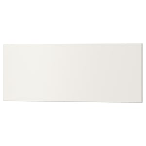 A white rectangular modern drawer front.