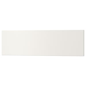 White rectangular drawer with smooth finish. Modern design, acrylic paint on fibreboard.