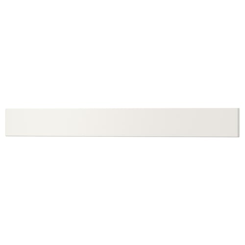 UTRUSTA drawer front, white, rectangular, smooth, ac acrylic paint, fibreboard material.
