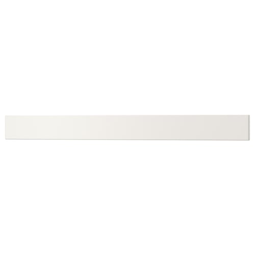 UTRUSTA drawer front, white, rectangular, sleek, modern design.