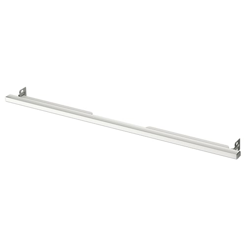 UTRUSTA kitchen shelf in stainless steel, metal finish, rectangular, attached to the wall with 2 brackets.