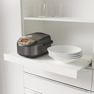 UTRUSTA Pull-out shelf, white, 80x37 cm