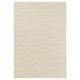 Option: VÄXELFEL Rug, low pile, off-white, 133x195 cm