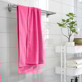 VÅGSJÖN Bath towel, bright pink, 70x140 cm