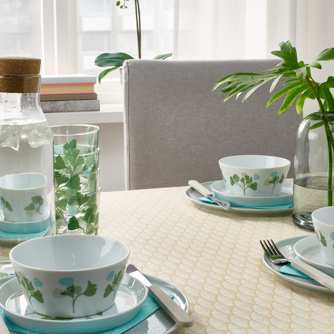 VÅRFINT Tablecloth, beige, 145x240 cm IKEA