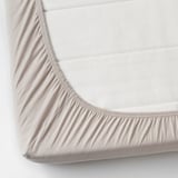 VÅRVIAL Fitted sheet for day-bed, beige, 80x200 cm