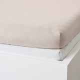 VÅRVIAL Fitted sheet for day-bed, beige, 80x200 cm
