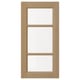 VEDHAMN Glass door, oak, 40x80 cm