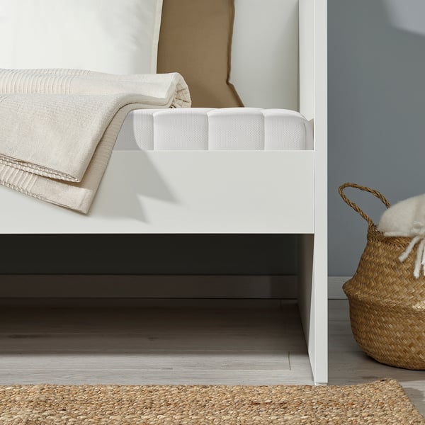VIHALS Day-bed with 1 mattress, white/Ånnfjället super firm, 80x200 cm