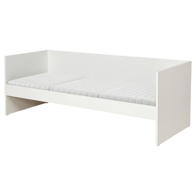VIHALS Day-bed with 1 mattress, white/Ånnfjället super firm, 80x200 cm