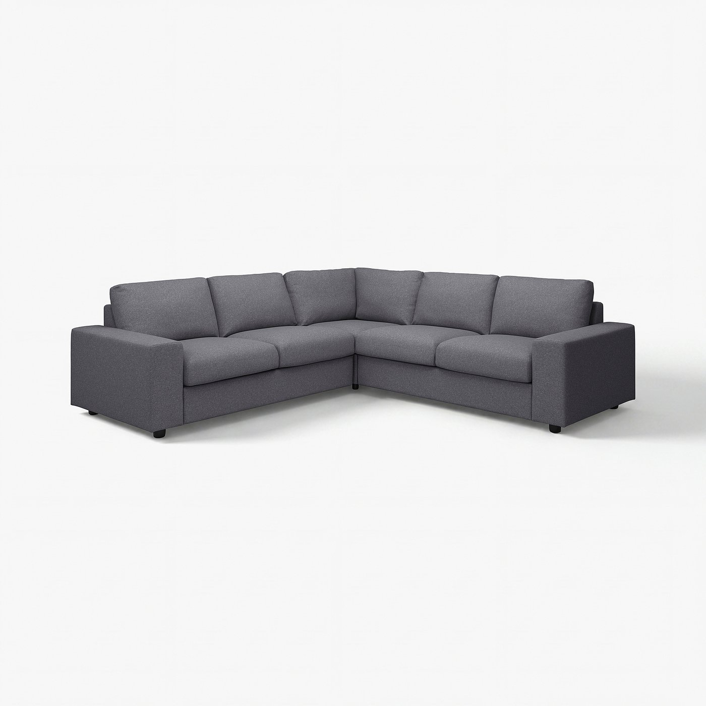 IKEA VIMLE コーナーソファ グレー VIMLE corner sofa, 4-seat, with wide armrests/Gunnared medium grey