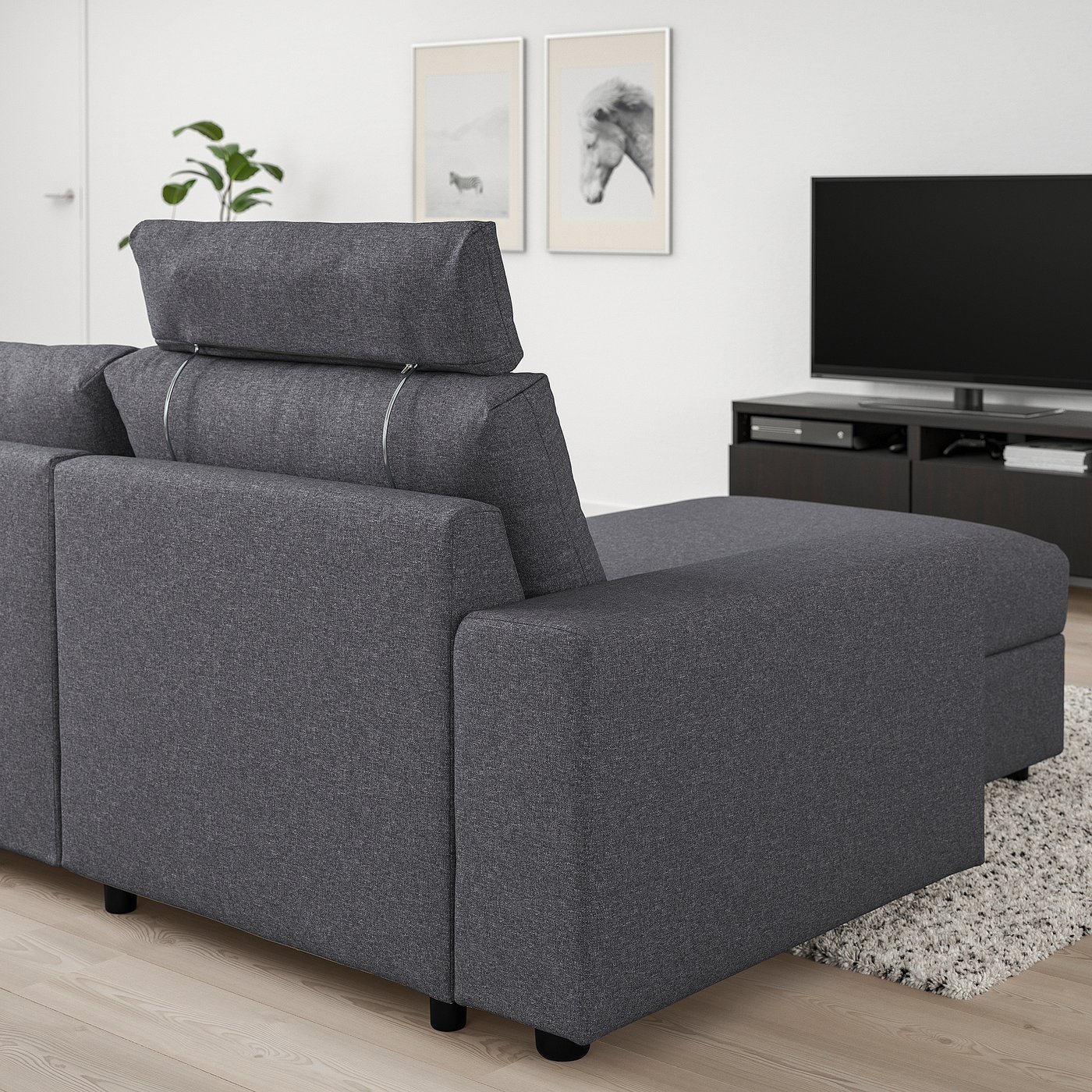 VIMLE headrest, Gunnared medium grey - IKEA