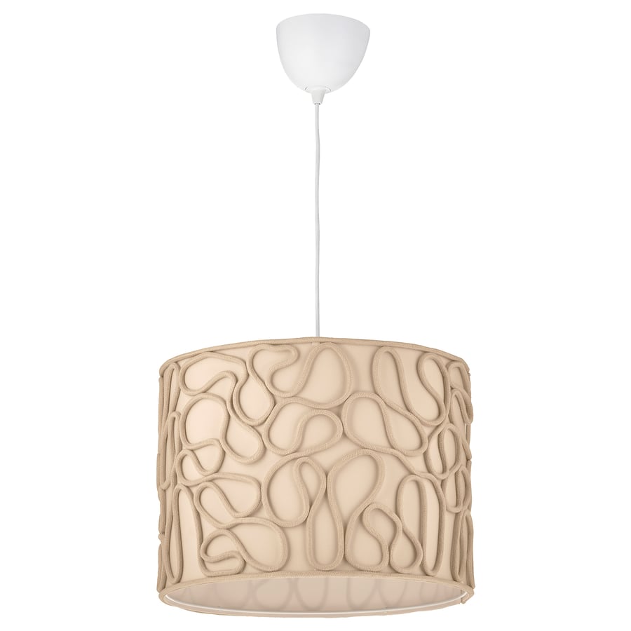 VINGMAST / HEMMA pendant lamp, beige/white, 42 cm IKEA