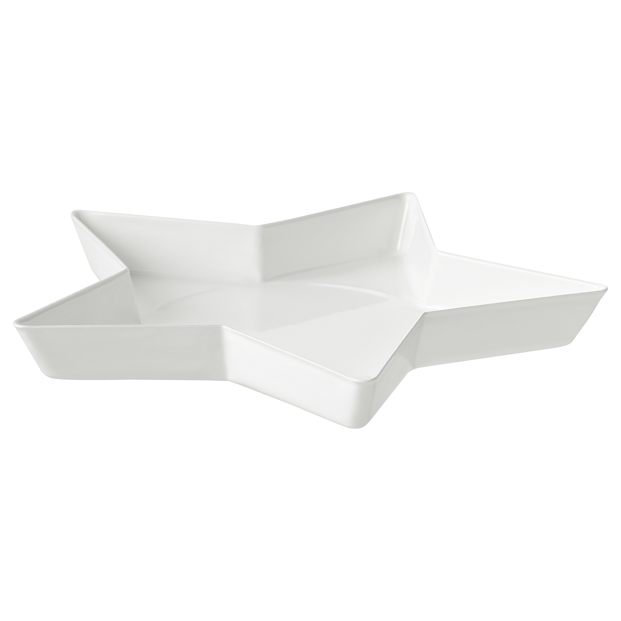 VINTERFEST Candle dish, star/white, 15 cm IKEA