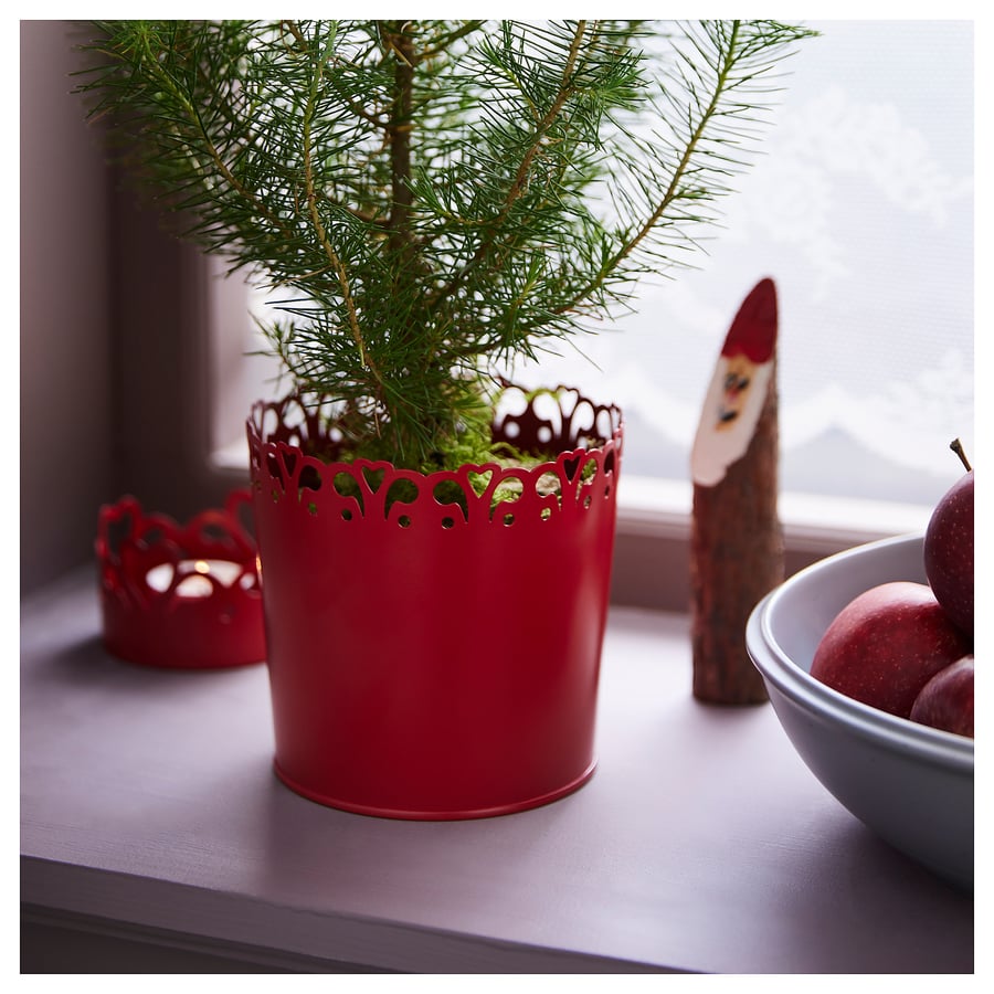 VINTERFINT Plant pot, red IKEA