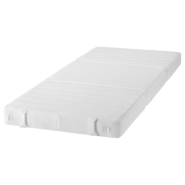 VITHÄLL Pocket spring mattress, foldable extra firm/white, 90x200 cm