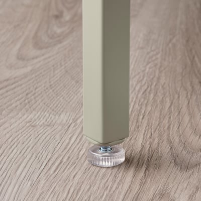 VITTSJÖ Coffee table, light beige/glass, 75 cm