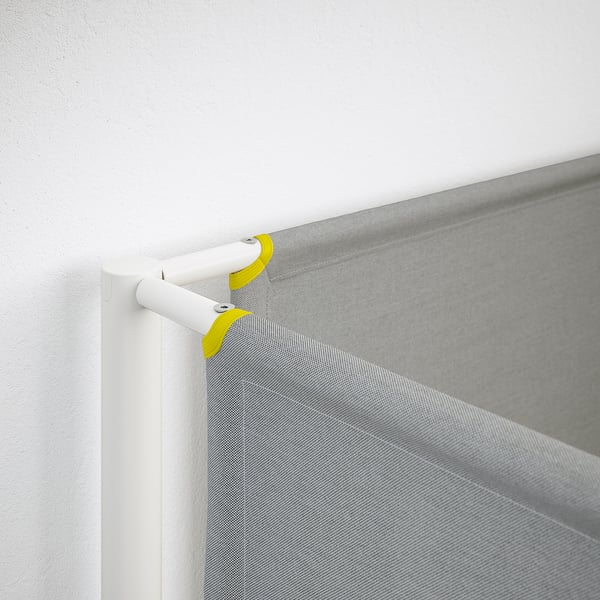 VITVAL Bunk bed frame with underbed, white/light grey, 90x200 cm