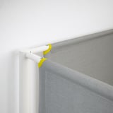 VITVAL Bunk bed frame with underbed, white/light grey, 90x200 cm