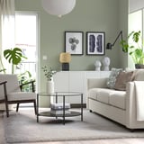 VOLLERSLEV Rug, high pile, white, 200x300 cm