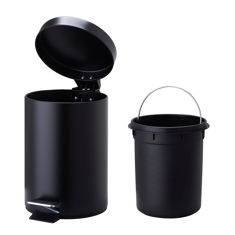 Pedal bin, black, 3 l IKEA