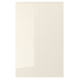 VOXTORP 2-p door f corner base cabinet set, left-hand/high-gloss light beige, 25x80 cm