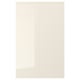 Option: VOXTORP 2-p door f corner base cabinet set, left-hand/high-gloss light beige, 25x80 cm