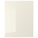 VOXTORP Cover panel, high-gloss light beige, 63x80 cm